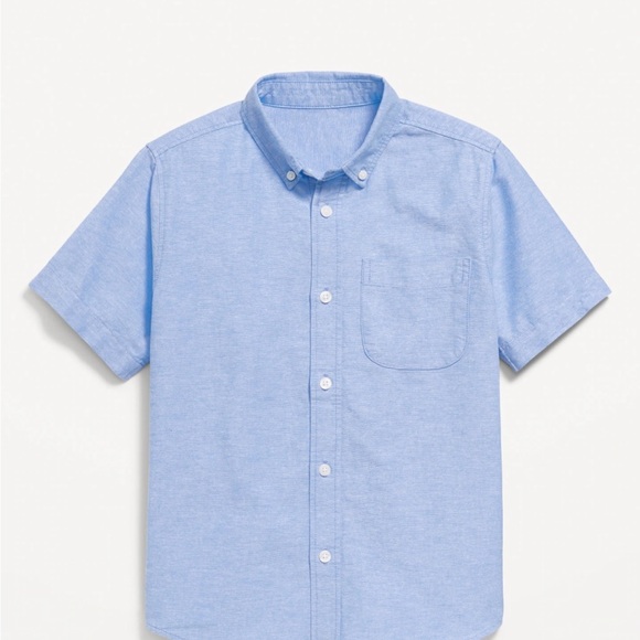 Old Navy Lot of 4 Short Sleeve Oxford Shirts for Boys sz 14-16 ( new washed) - Picture 3 of 4